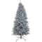 10ft. Pre-Lit Matte Silver Metallic Evergreen Artificial Christmas Tree
